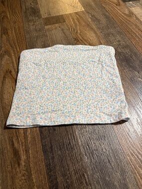 American Eagle Floral Soft & Sexy Tube Top in Pastel Pink, Blue & Cream